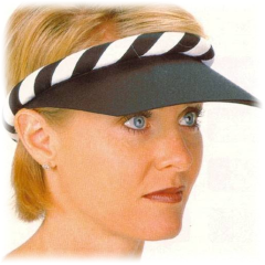 square brim visor